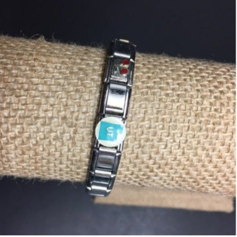 Utah Yellowstone Bracelet Gamble Silver Links Stainlesssteel Dice $ Cherries